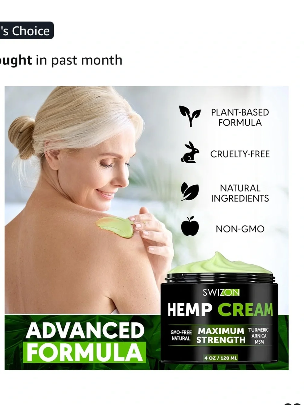 SWIZON Relief & Recovery Natural Maximum Strength Cream NEW! Retail $20+ 4.3 oz